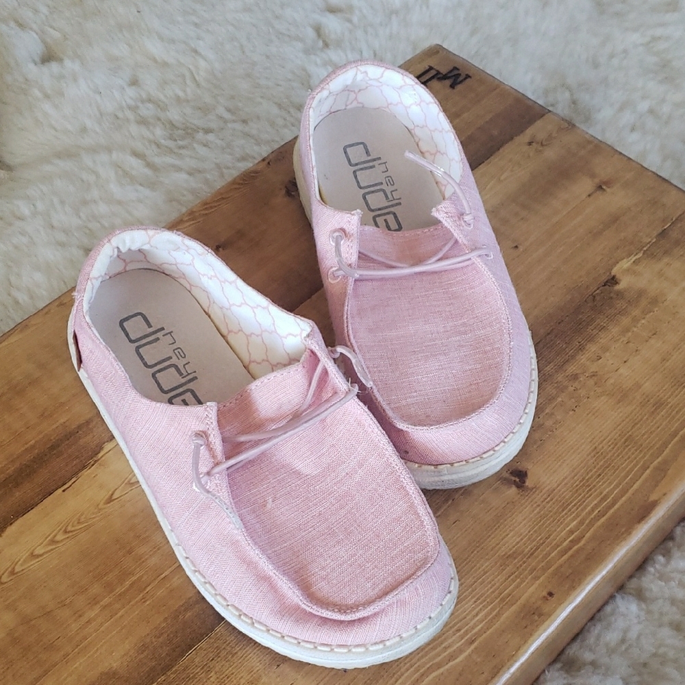 Hey Dude Kids Pink Shoes